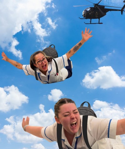 Radiotherapy skydive
