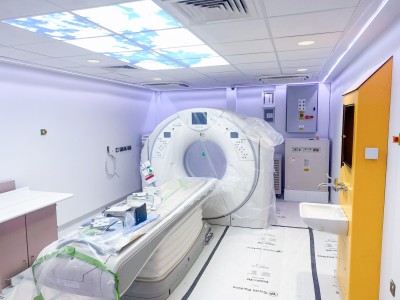 Picture of a scanner being installed