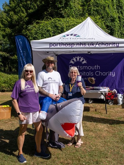 Charity tent at Colour Dash 2026